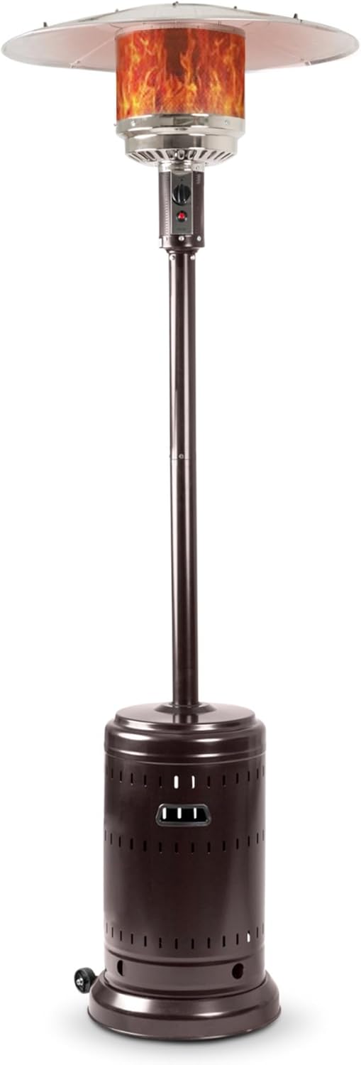 Amazon Basics 46,000 BTU Outdoor Propane Patio Heater with Wheels